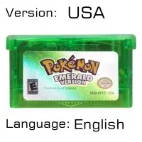 Color: two - GBA Game 32 Bit Video Game Cartridge Console Card Pokemon Emerald Ruby FireRed LeafGreen Sapphire Multi-language for GBA/NDS