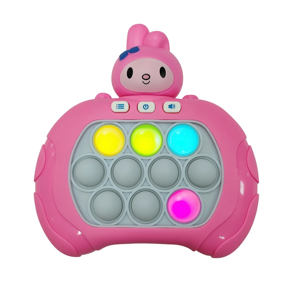 Color: Light Khaki - 2024 New Pikachu Quick Push Game Pop Up Fidget Bubble Electronic Pop it Pro Game Light AntiStress Toys For Adult Kids Gift 2024
