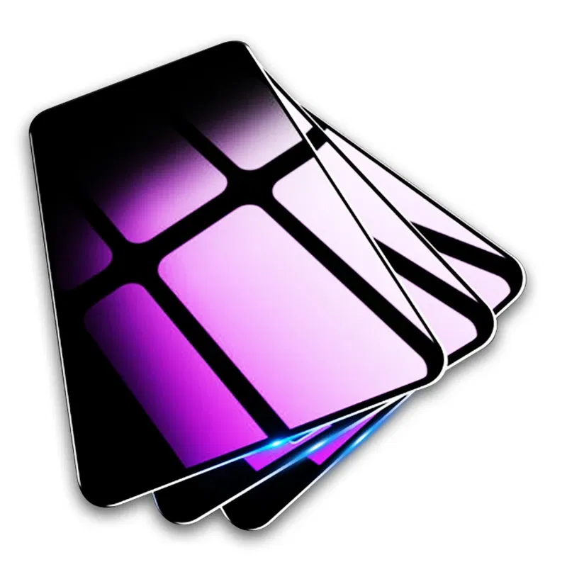 Color: Silver, Material: Anti Blue Light, Bundle: Bundle1 - 3pcs Anti Blue Purple Light Tempered Glass For Huawei Mate 20 Lite/Mate 40 Lite/View 30/Y9A/Nova 8 SE Screen Protector Glass