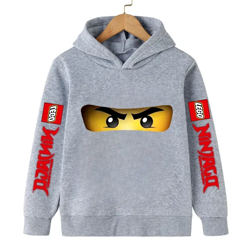Color: Pink, Kid Size: 13 - Lego Phantom Ninja Cartoon Children's Hooded Hoodies Casual Sports Sweatshirt 3-13 Year Old Boy Kid Baby Girls Clothes Pullover