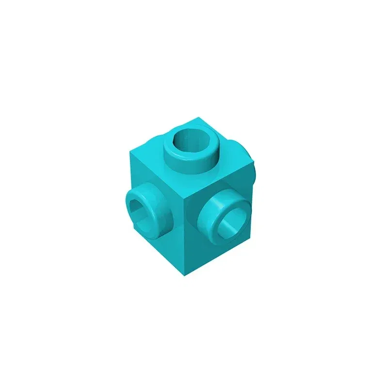 Color: plum - Gobricks GDS-650 BRICK 1X1 W. 4 KNOBS compatible with lego 4733 children's DIY Educational Building Blocks Technical