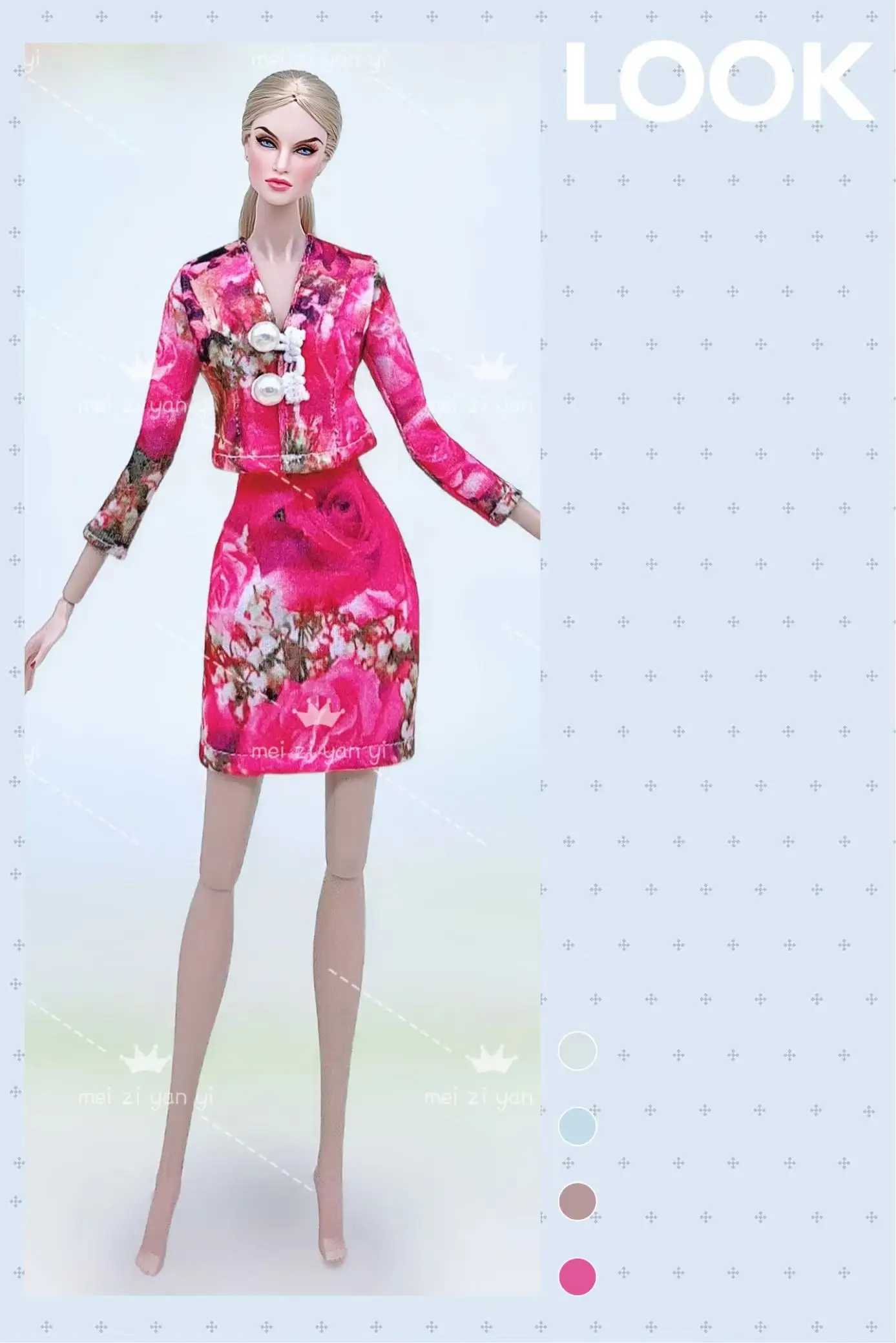 Color: light green - Clothes for barbie doll accessories Dress