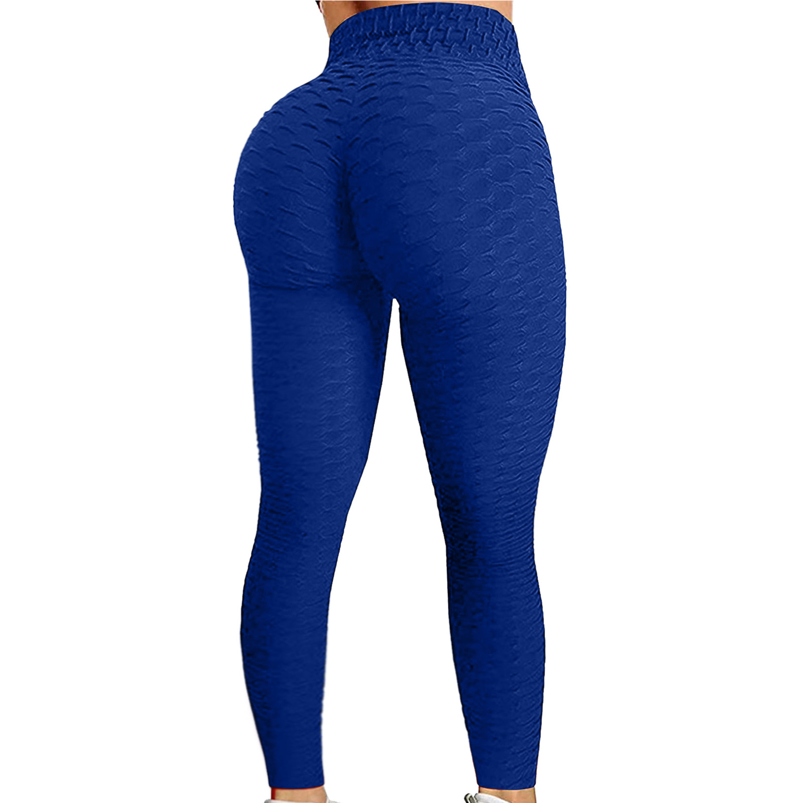 Color: Blue, Size: XL - Women's Bubble Hip Lifting ExerciseYoga Pants Women  Fitness Running High Waist Gym Fitness Sports Flared Pant  Dance Trouers