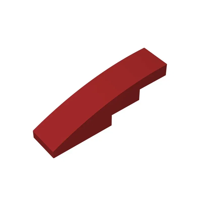 Color: Wood - Gobricks GDS-658 Slope, Curved 4 x 1 compatible with lego 11153 61678 pieces of children's DIY Educational Building Blocks