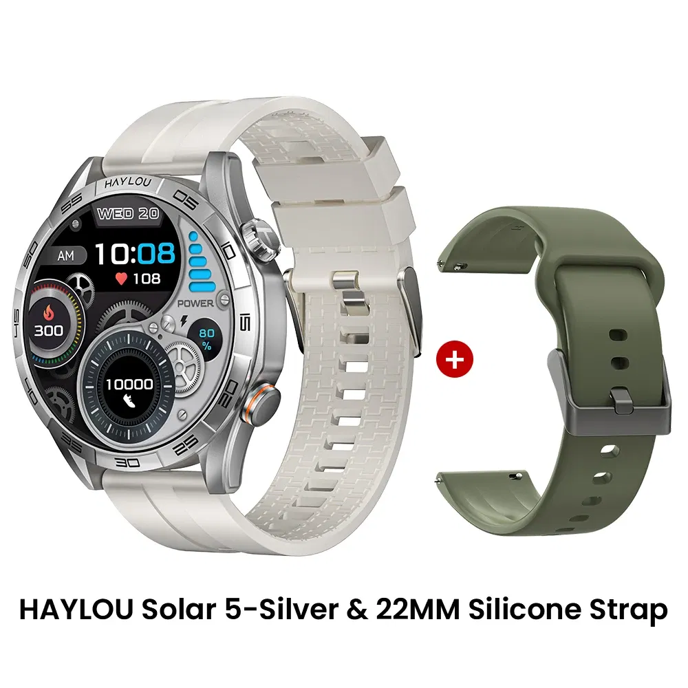 Color: Pink, Ships From: CHINA - New! HAYLOU Solar 5 Voice Calling Smartwatch 1.58'' AMOLED Display 60Hz Smart Watch 24H Health Monitoring Sports Smartwatch for
