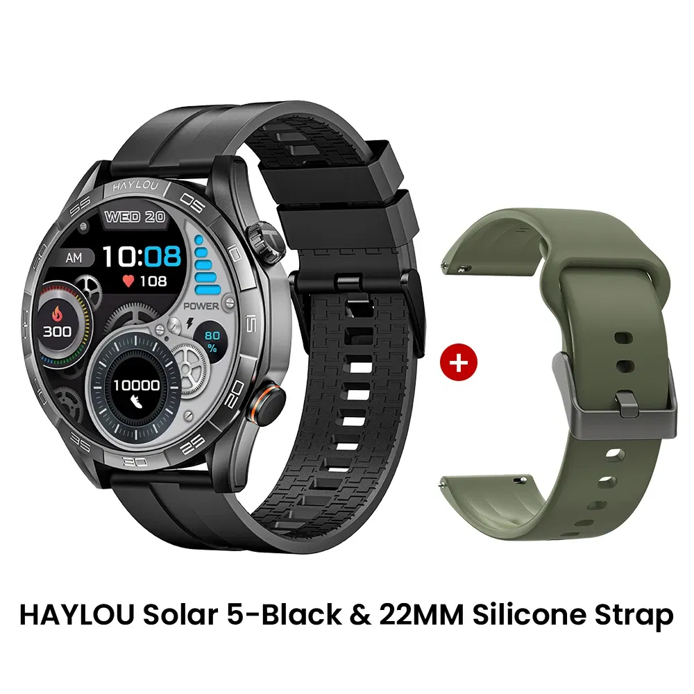 Color: Pink, Ships From: CHINA - New! HAYLOU Solar 5 Voice Calling Smartwatch 1.58'' AMOLED Display 60Hz Smart Watch 24H Health Monitoring Sports Smartwatch for
