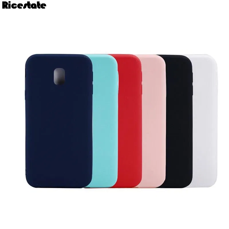 Color: Blue, Material: Plastic - Solid color Case For Samsung Galaxy J5 J530 J3 J330 J7 2017 J730 J4 J6 Plus J8 2018 European version Matte Silicone soft case