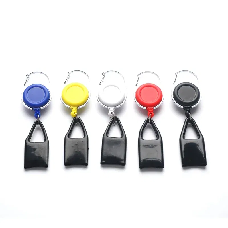 Color: Blue - Silicone Sticker Lighter Leash Safe Stash Clip Retractable Keychain Holder Cover Smoking Accessories Smoke Accesoires