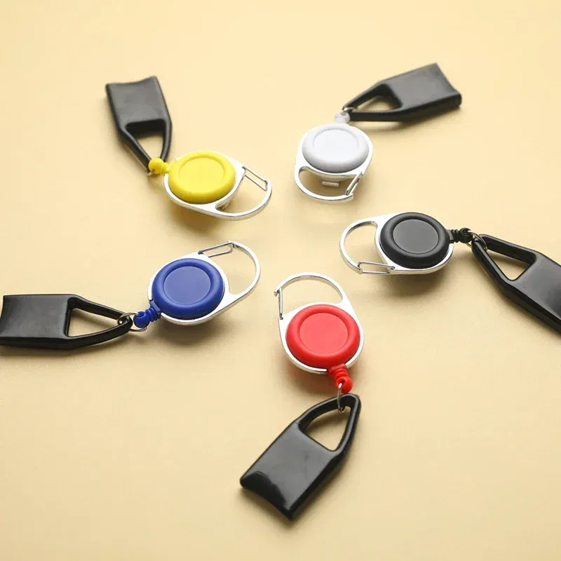 Color: Blue - Silicone Sticker Lighter Leash Safe Stash Clip Retractable Keychain Holder Cover Smoking Accessories Smoke Accesoires