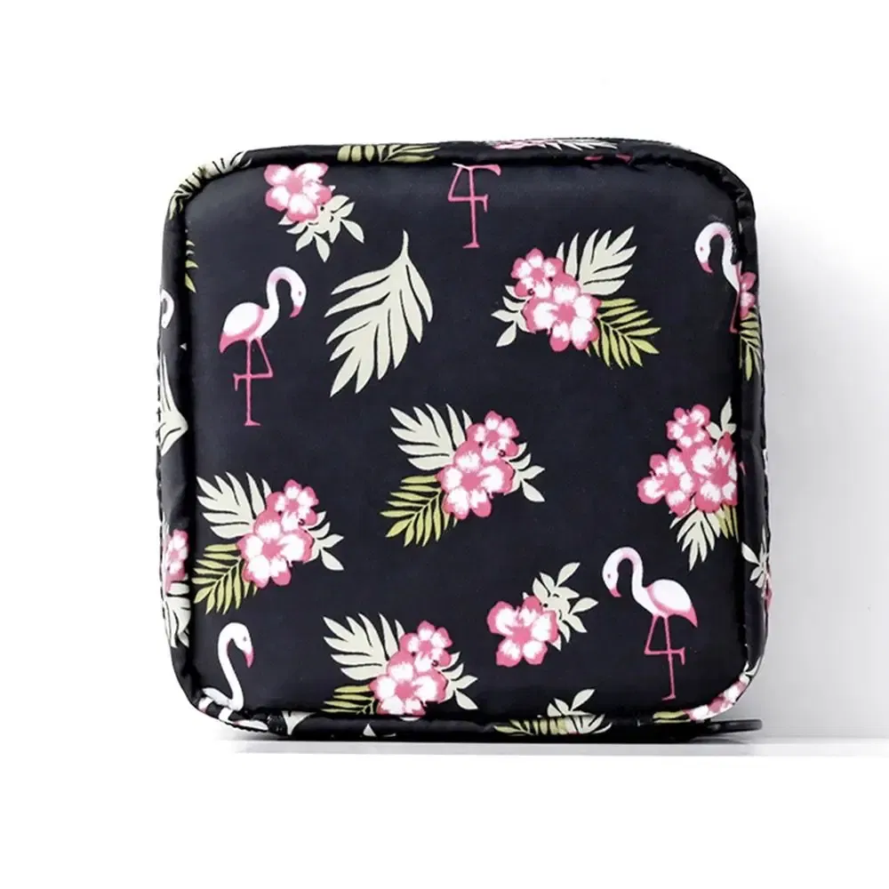 Color: SKY BLUE - Girl Napkin Credit Card Holder Headphone Case Coin Clip Sanitary Bag Change Purse Tamper-Proof Storage Bag Sanitary Mat Bag