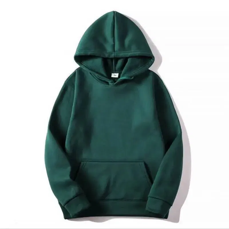 Color: green, Size: XL - Plain Sublimation Fleece Hoodies Bulk Wholesale Pullover Men Hooded Sweatshirt Cheap Solid Hoodie For Man Sudaderas Para Hombre