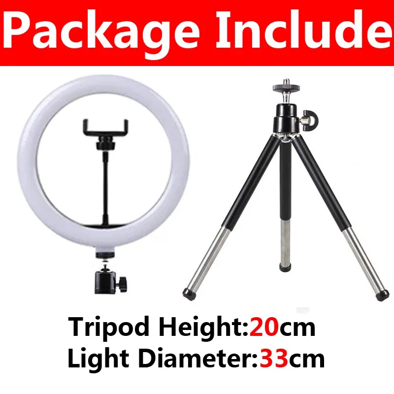 Color: 5600 K - 10 inch LED Selfie Ring Light Dimmable Photography Fill Lamp with Mini tripod for Mobile Phone Live Video Photo Studio Ringlight