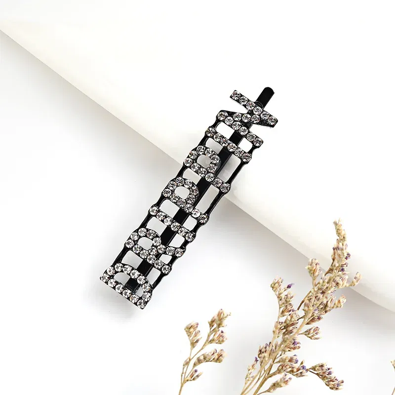 Color: MAROON, Ships From: CHINA - 2020 New Elegant Rhinestone Hairpins Women Girls Hair Clips Pin Accessories Hair Ornaments Hairclip Hairgrip Barrettes Headdress