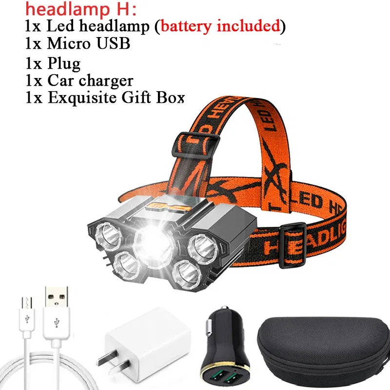 Emitting Color: Warm White, Ships From: CHINA - ZK20 LED Headlamp 8000 Lumen Torch Flashlight Headlight Waterproof Head Light Camping Hiking Fishing Mining Light Lamp Torch