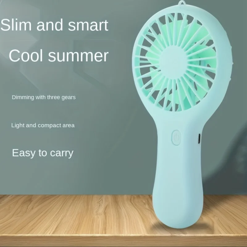 Color: WHITE - 800mAh Mini Portable Pocket Handheld Fan USB Charging Rechargeable Cool Air Travel Cooler Cooling Mini Fans