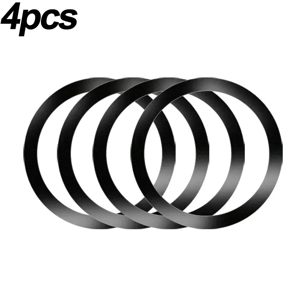 Color: Orange - 2024 Stainless Steel Universal Magnetic Metal Plate Ring For Magsafe Wireless Charger Iron Sheet Sticker Magnet Car Phone Holder