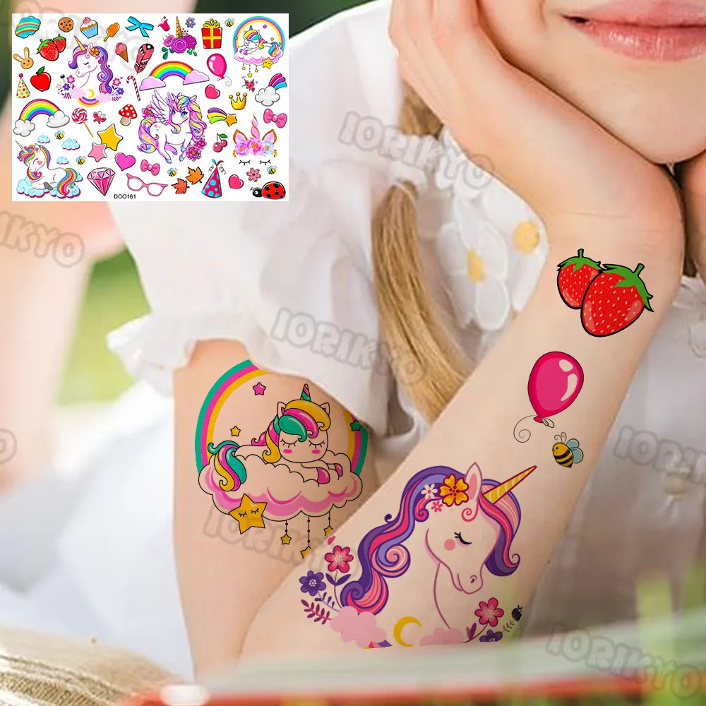 Color: WHITE - Airplane Spaceman Temporary Tattoos For Kids Face Neck Boy Girls Adult Fake Planets Astronaut Tattoo Sticker Black Cartoon Tatoo