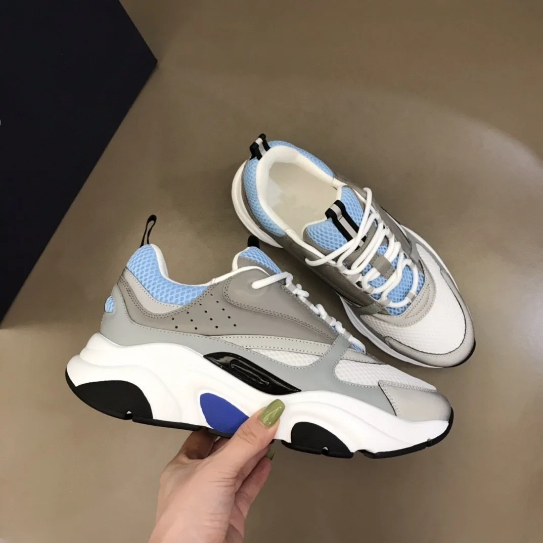 Color: GRAY, Shoe Size: 38 - 2025 new B22 sports and leisure thick soled fashionable retro breathable men's and women's height increasing casual shoes