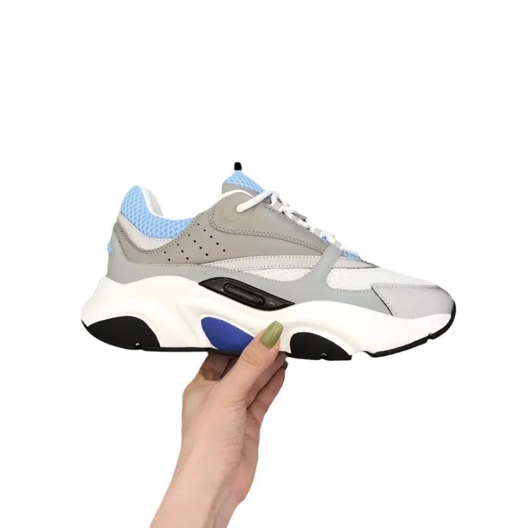 Color: GRAY, Shoe Size: 38 - 2025 new B22 sports and leisure thick soled fashionable retro breathable men's and women's height increasing casual shoes