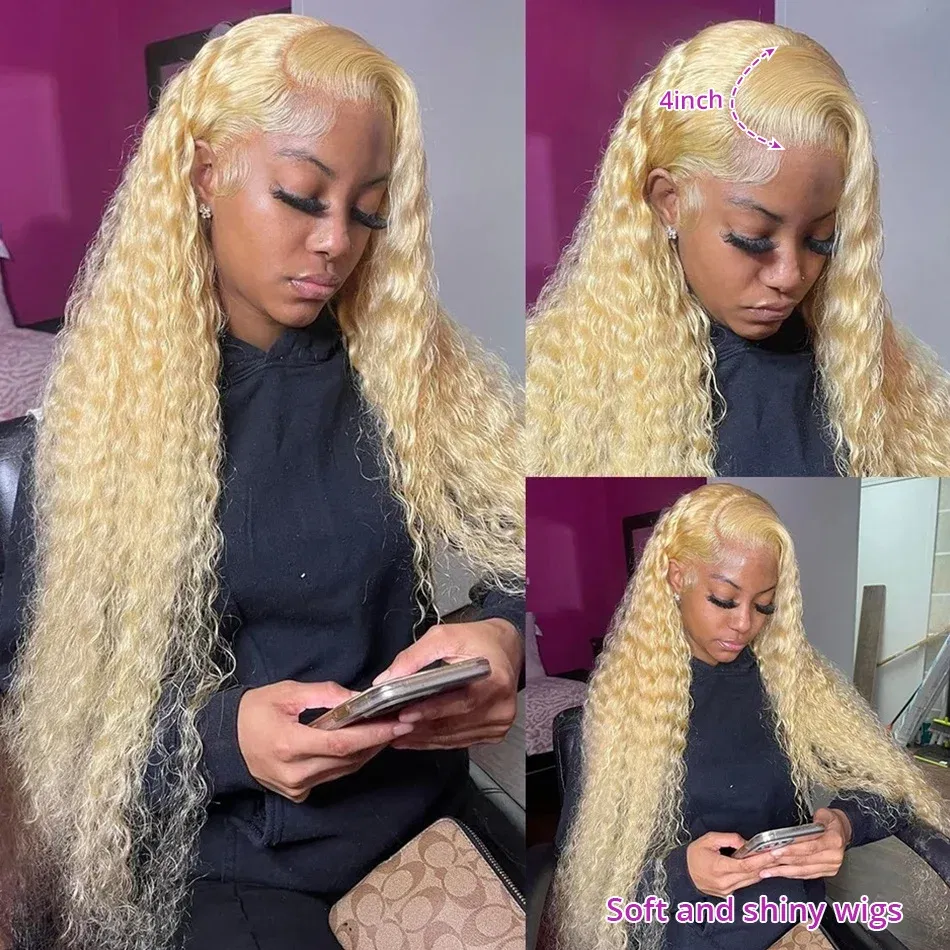 Color: 4/27HL, Stretched Length: 28inches, Density: 150%, Ships From: CHINA - 613 Hd Lace Frontal Wig 13X6 Blonde Lace Front Wig Human Hair 13X4 Curly Lace Front Human Hair Wig Hd Lace Wig 13X6 Human Hair