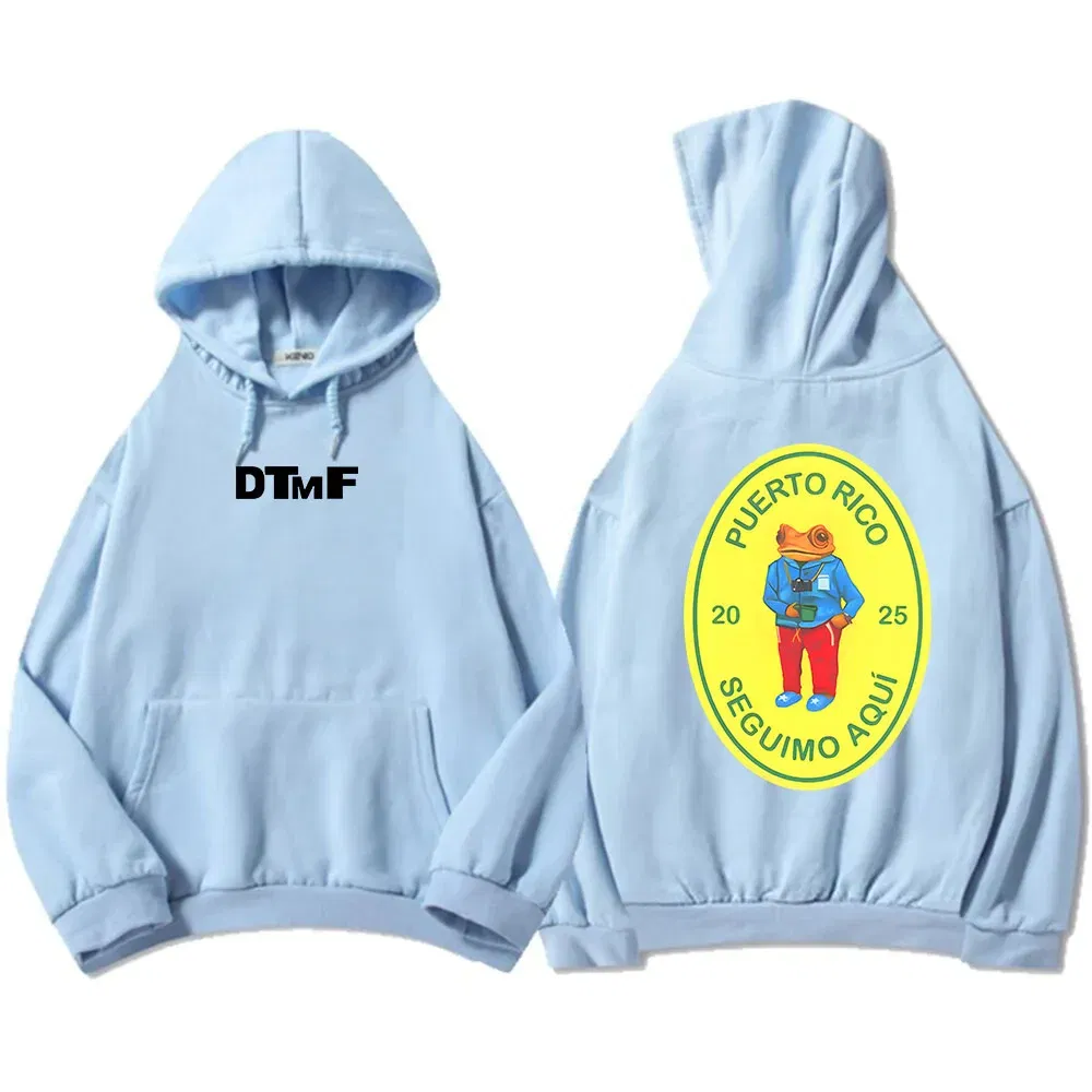 Color: Silver, Size: XXXL - DTMF Deb? Tirar Más Fotos 2025 New Album Hoodies Bad Bunny Singer Printing Sweatshirts Men Women Clothing Sudaderas Hombre Male