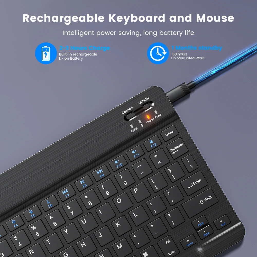 Color: black - Wireless Keyboard Bluetooth-compatible Keyboard For Android IOS Windows Mini 78-Key Gaming Keybaord for PC iPad Tablet Keyboard