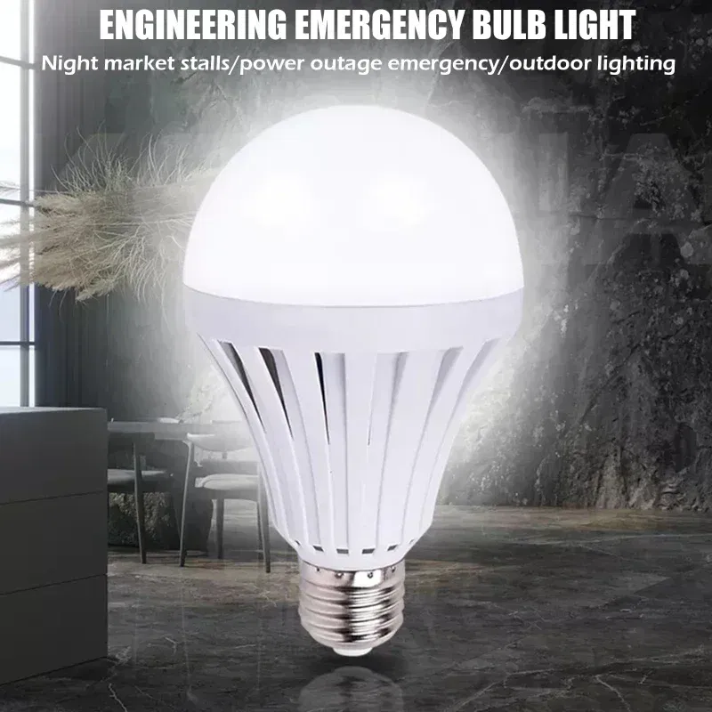 Wattage: 4.5 W, Ships From: CHINA - E27 Energy Saving Intelligent Emergency Rechargeable Lamp Household LED Bulb 15W LED Emergency Light Led Bulb Lighting Lamp