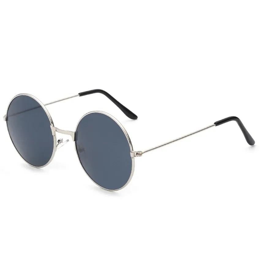 Lenses Color: ROSE RED, Frame Color: other - FOENIXSONG Fashion Sunglasses for Women Men Pilot Round Gradient Mirror Women's Glasses Oculos Lentes Gafas De Sol