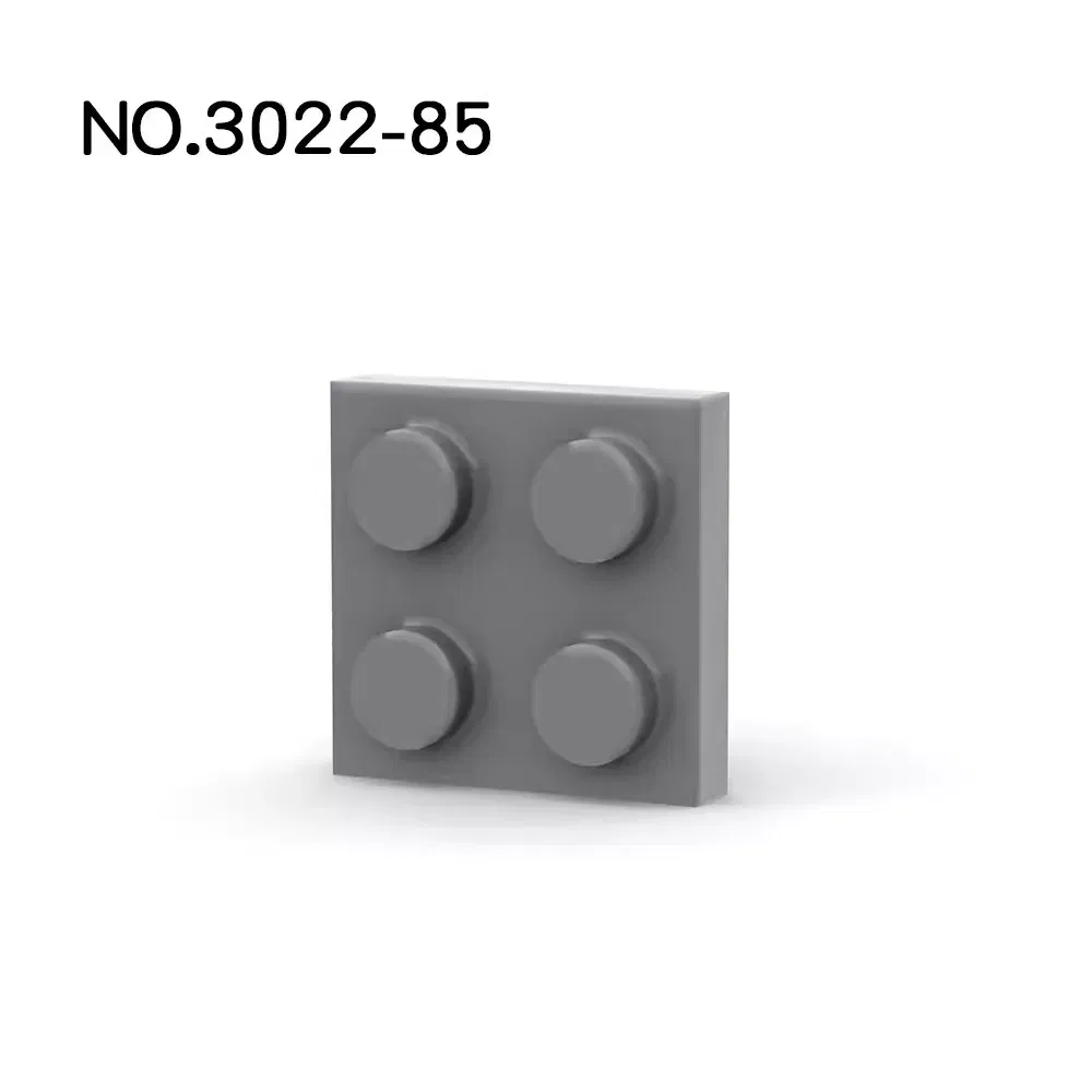 Color: Red - 20Pcs MOC Parts 3022 94148 Plate 2 x 2 Compatible Bricks DIY Assmble Building Blocks Particle Kid Puzzle Brain Toy Birthday Gif