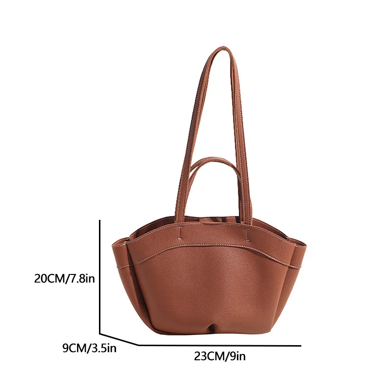 Color: Red - Tote bag fashionable large capacity mother and child bag single shoulder portable shopping bag