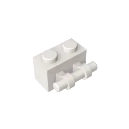 Color: Blue - MOC PARTS Bricks GDS-652 BRICK 1X2 WITH STICK compatible with lego 30236 children's toys Assembles Building Blocks Technical