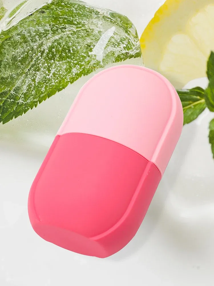 Color: Orange - Silicone Ice Cube Trays Beauty Lifting Ice Ball Face Massager Contouring Eye Roller Facial Treatment Reduce Acne Skin Care Tool