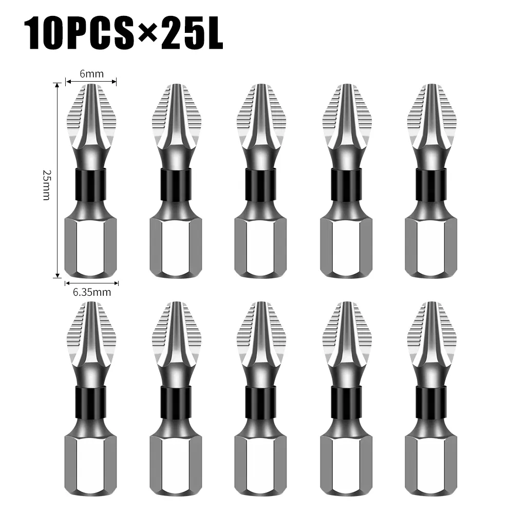 Color: Fuchsia - K5 Non-slip High Hardness Bit S2 Strong Magnetic 5A Black Non-slip Cross Head Electric Drill Electric Screwdriver Bit