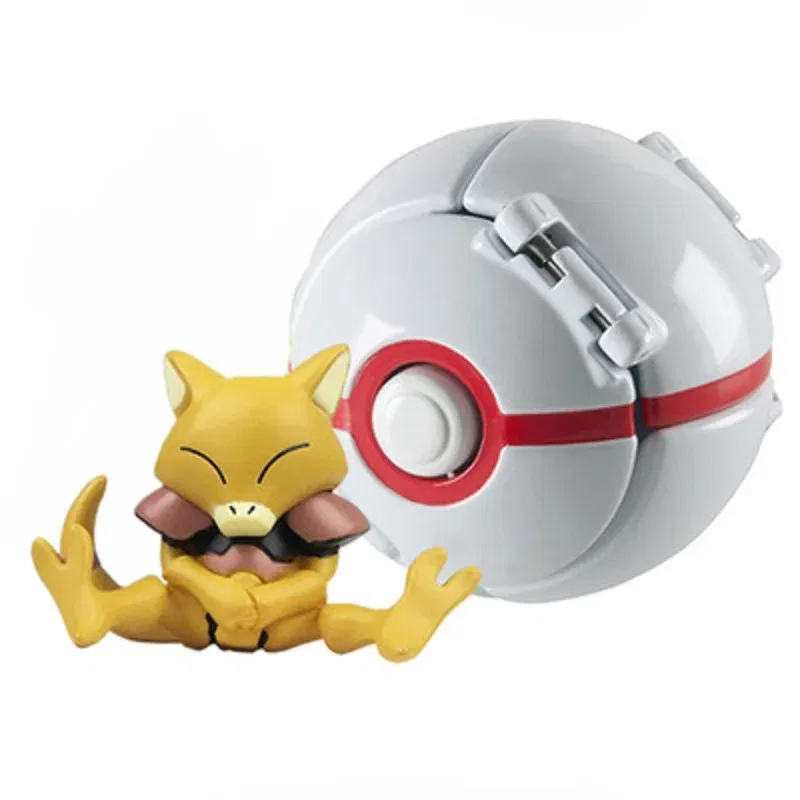Color: Gold - New Pokemon Pokeball Anime Action Figurse Pikachu Squirtle Pocket Monster Variant Pok?©mon Game Elf Ball Model Toys Kids Gift