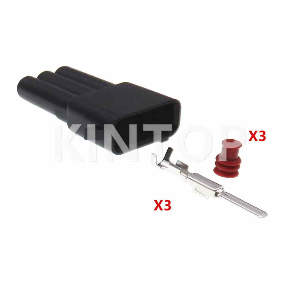 Color: GRAY - 1 Set 3 Pins AC Assembly Auto Plastic Housing Connector with Wire Automotive Ignition Coil Socket For Subaru FW-C-D3F FW-C-D3F-B