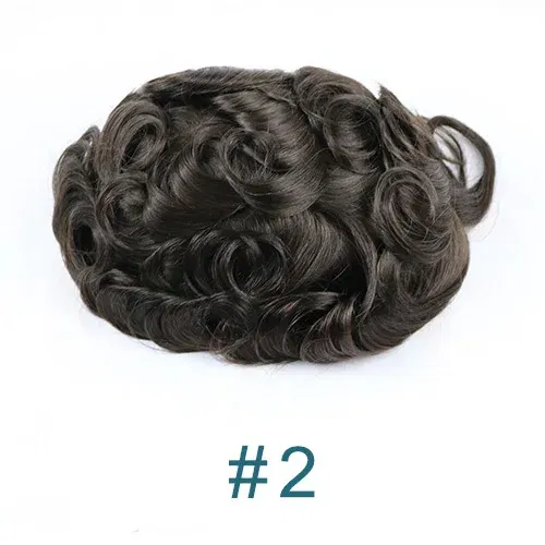 Toupee Color: 30R#, Toupee Density: 110%, Length: 6 inches, Toupee Size: 6x9, Toupee Design: free - 20MM Curly Brown Black Super Durable Mono Lace&Pu Mens Toupee Wig Human Hair 15mm Capillary Prosthesi Weave Replacement For Male