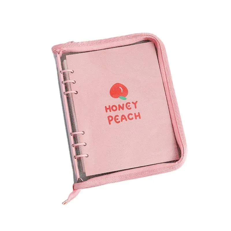 Color: Burgundy, Size: A6 - New Arrival 2023 Cute A5/A6 My Journal Agenda Notebook & DIY Photocard Binder Organizer Gift Book School Stationery