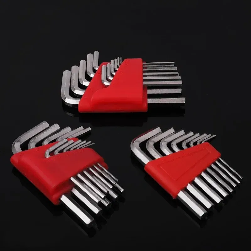 Color: black - 5/8/11 Pcs Metric Allen Wrench Set Inch Wrench L Wrench Keys Size Allen Key Short Arm Vehicle Repair Tool Set Home Hand Tools