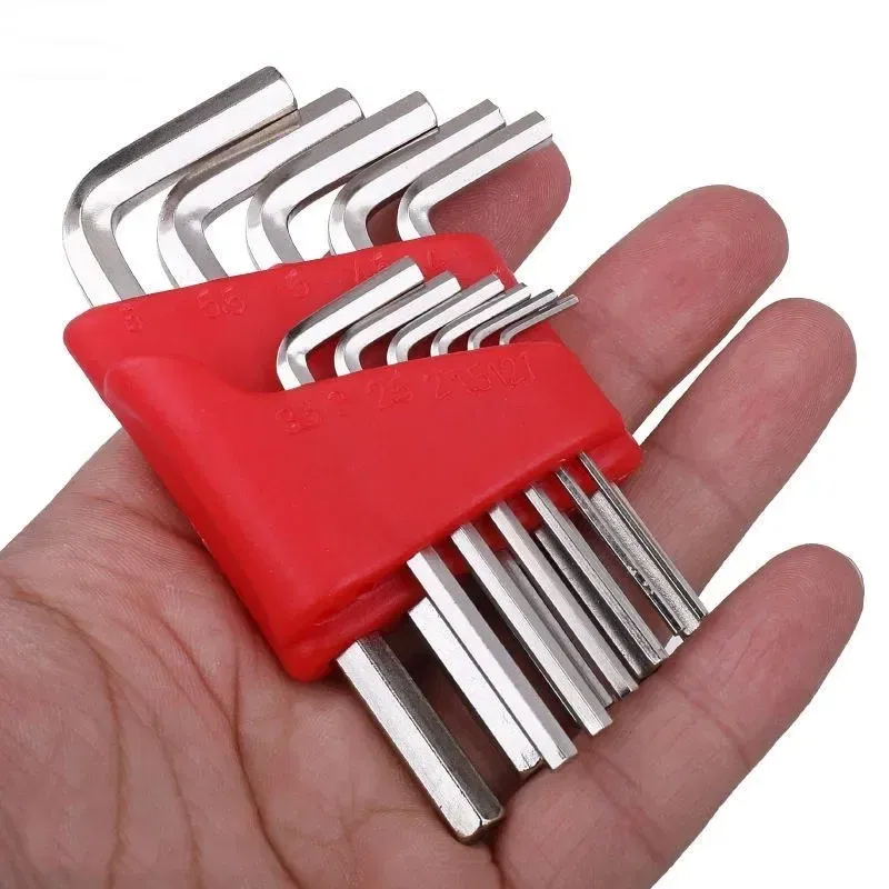 Color: black - 5/8/11 Pcs Metric Allen Wrench Set Inch Wrench L Wrench Keys Size Allen Key Short Arm Vehicle Repair Tool Set Home Hand Tools