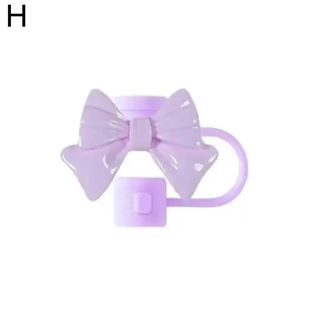 Color: VIOLET, Ships From: CN - Bow Straw Cap Covers Toppers Silicone Accessories For Stanley Cups 30&40 Oz Tumbler And With 1pc Protective Boot ?»?