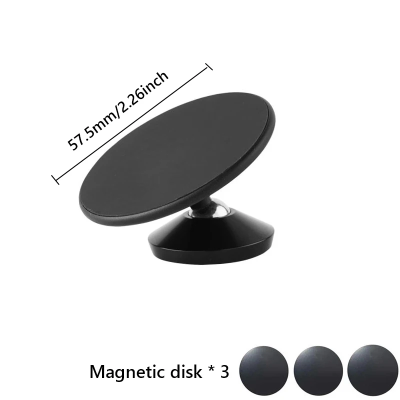 Color: Sky Blue - Double-sided Magnetic Metal Phone Holder For Magsafe Dual Magnet Phone Mount Stand Universal GPS Mobile Phone Mount for iPhone