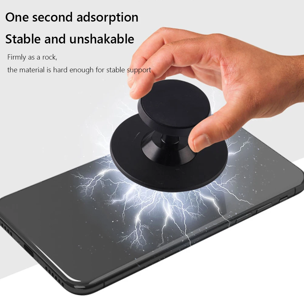 Color: Sky Blue - Double-sided Magnetic Metal Phone Holder For Magsafe Dual Magnet Phone Mount Stand Universal GPS Mobile Phone Mount for iPhone