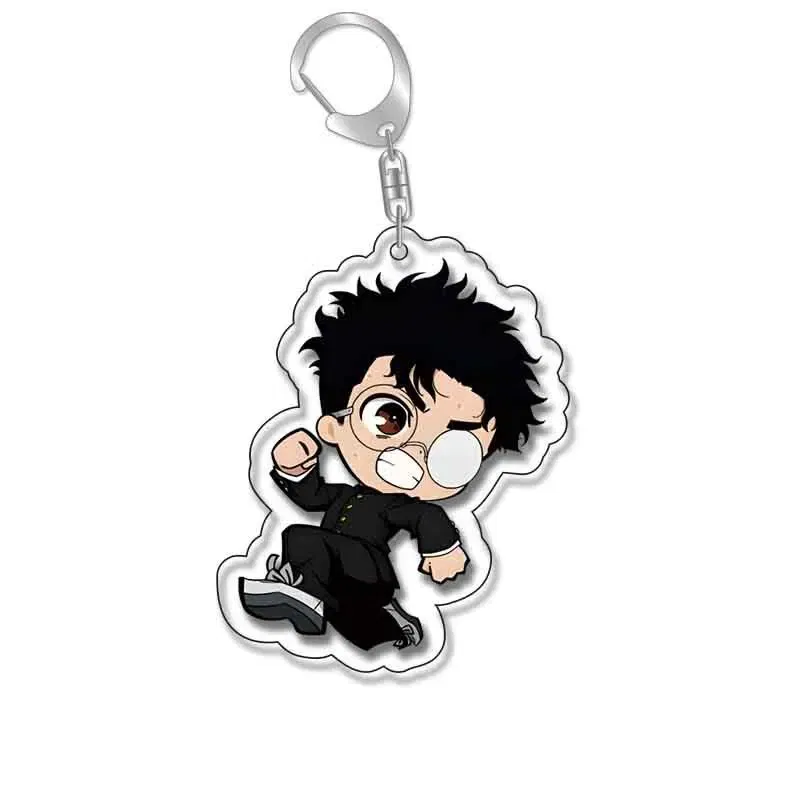 Color: GRAY - Anime Dandadan Momocute Cartoon Key Ring Keychain Jewelry Girl Pendant Fashion Children Gift Accessories Bag Charms Acrylic