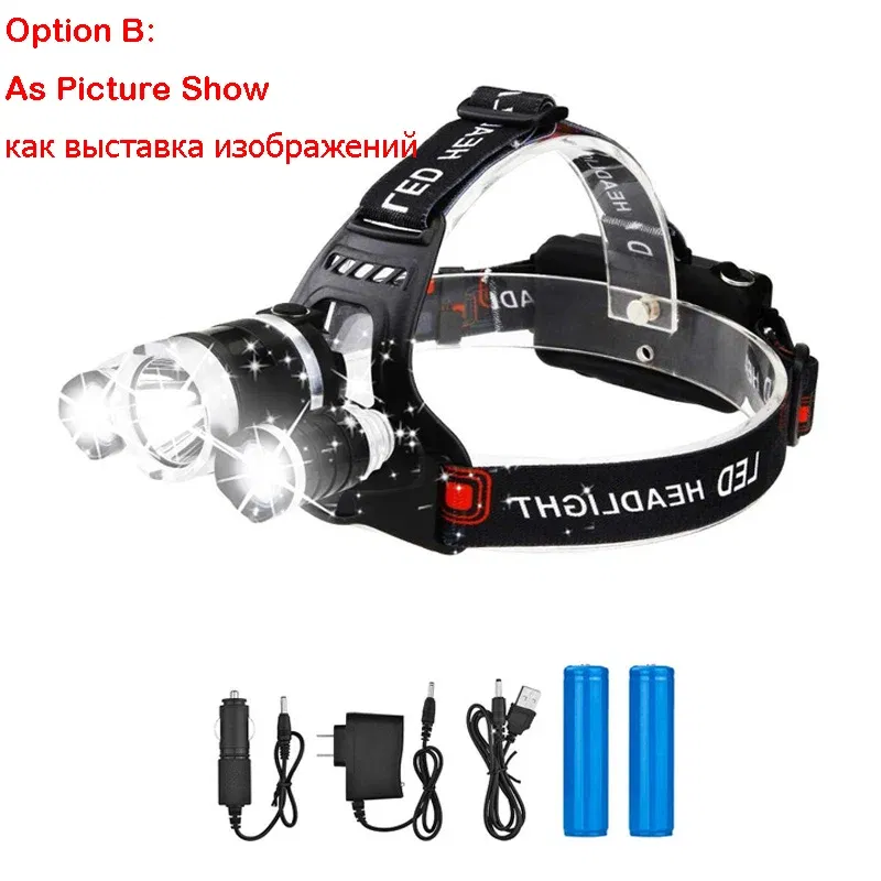 Emitting Color: changeable, Ships From: CHINA - ZK20 LED Headlamp 8000 Lumen Torch Flashlight Headlight Waterproof Head Light Camping Hiking Fishing Mining Light Lamp Torch