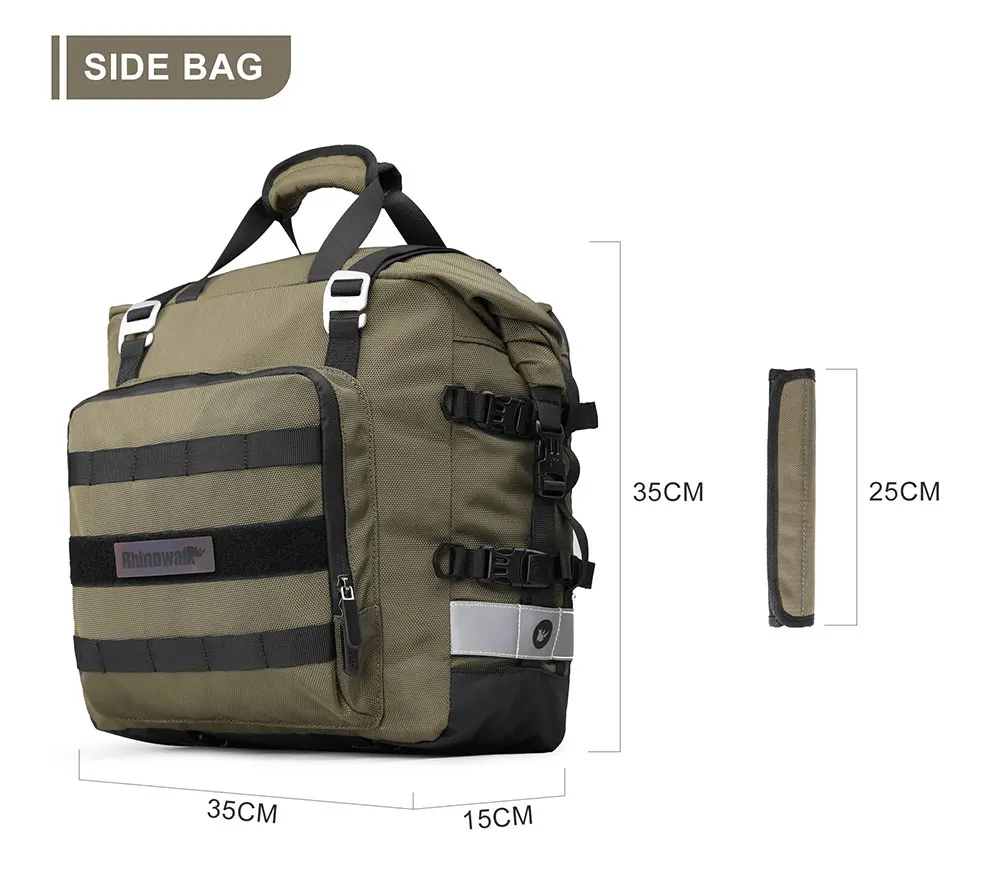 Color Name: GRAY - Motorcycle Saddlebag Waterproof Side Bag For BMW R1250GS R1200GS F850GS F750GS LC ADV Adventure For Suzuki V-Strom Luggage