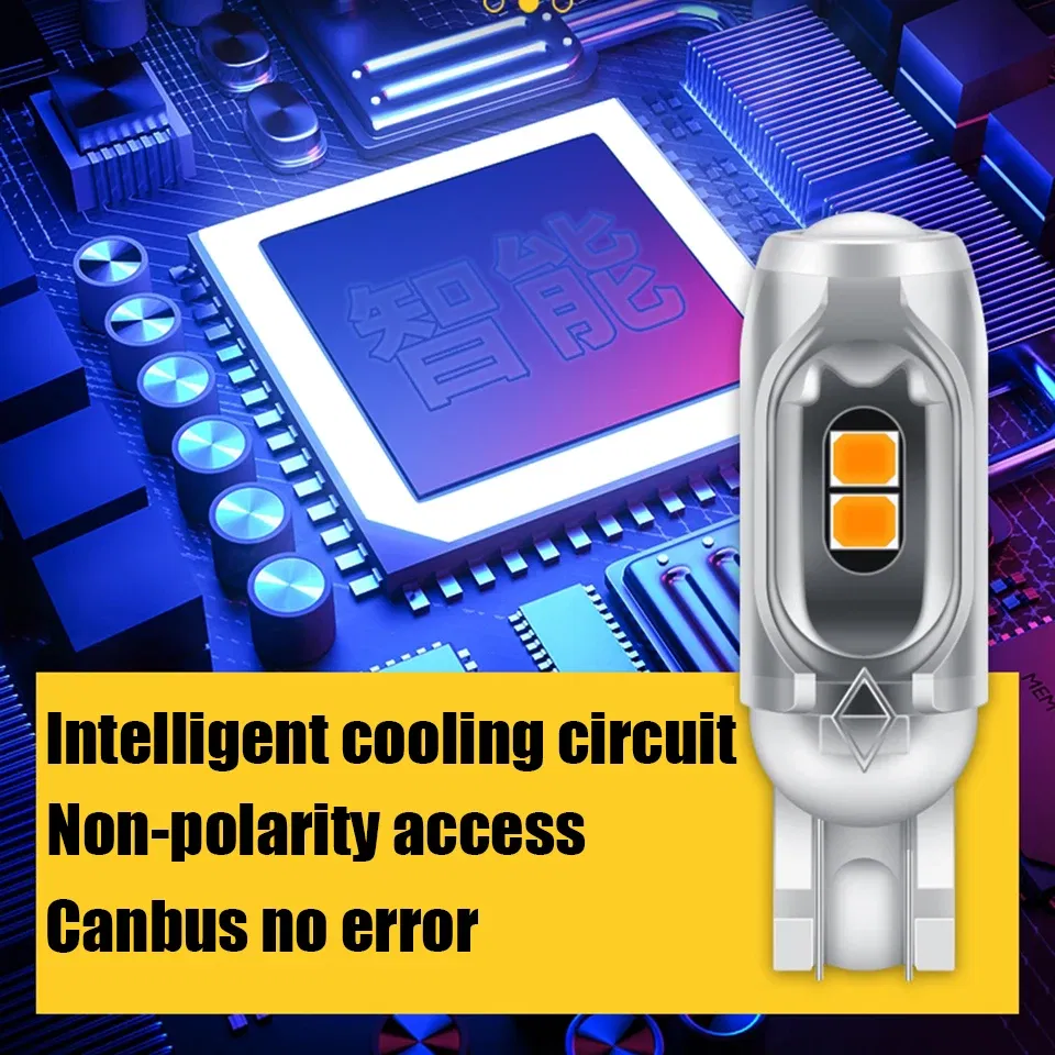Emitting Color: Crystal Blue - New T10 LED W5W Super bright Polarity Free Plastic Protect smd Car Interior Light Read Door License Plate Wedge Lamp 12V White