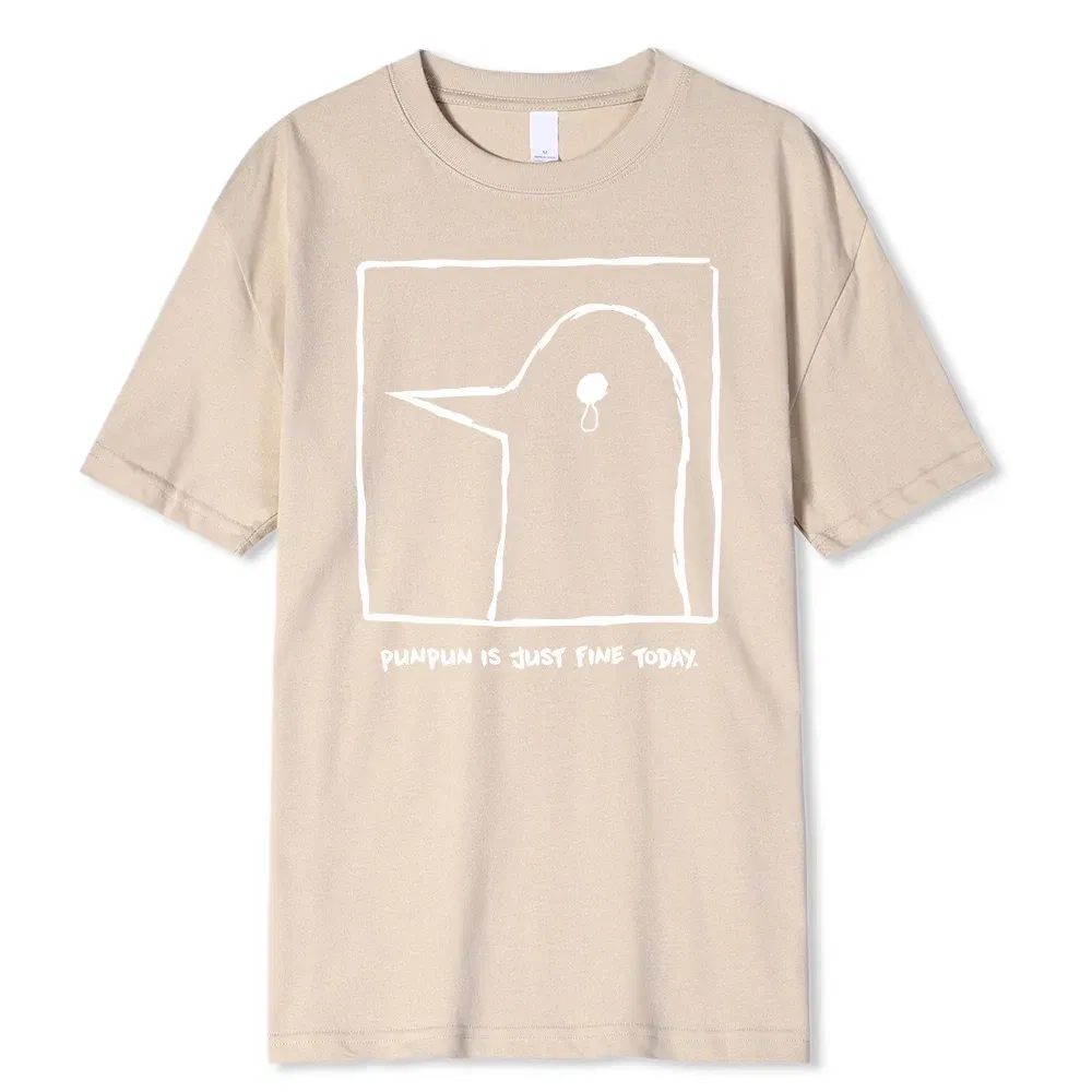 Color: black, Size: XXXL - Oyasumi PunPun Modal Print T-Shirts Funny Anime Streetwear Camisetas Men Women Short-sleev Fashion Harajuku Cartoon Tee Shirt