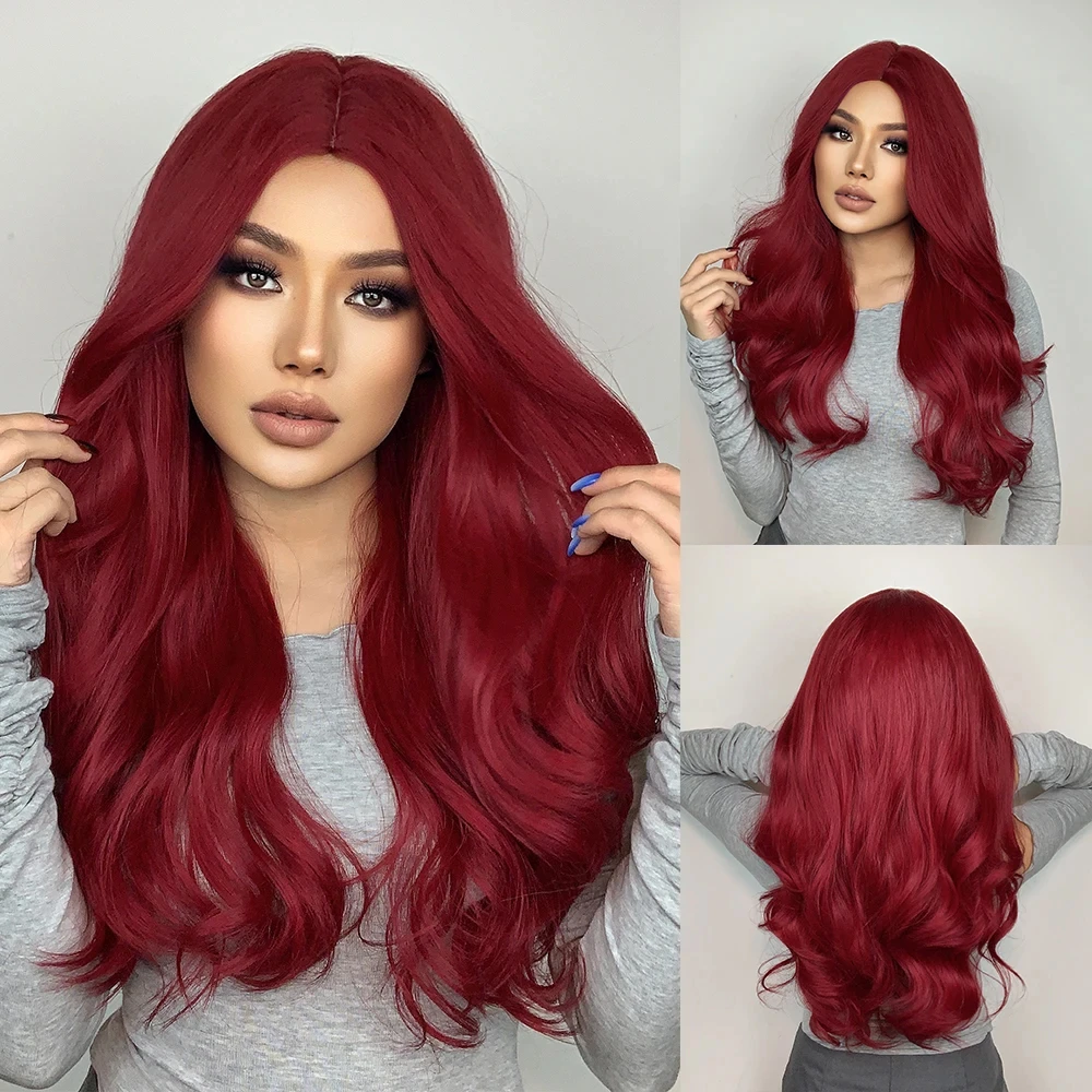Color: T1B/PURPLE - Blonde synthetic wig with straight bangs Ladies Cosplay wig High temperature silk wig set with big waves and long curly hair