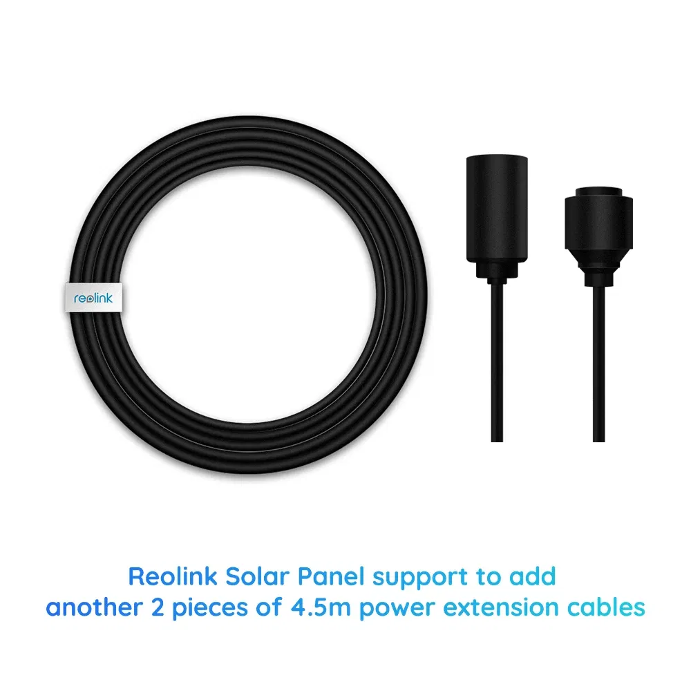 Color: Blue, Cable Length: Other, Ships From: CHINA - 4.5m Power Extension Cable for Reolink Solar Panel