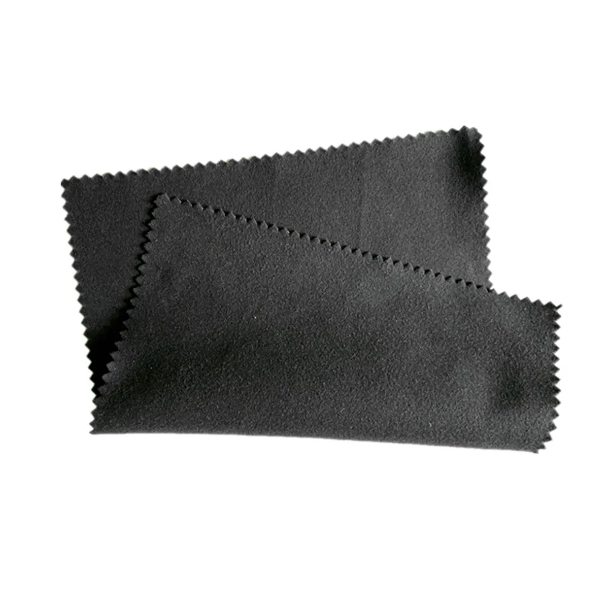 Color: GRAY - 18 X 15CM Large Size Silver Jewelry Polishing Cleaning Wiping Polish Cloth Microfiber Suede Fabric